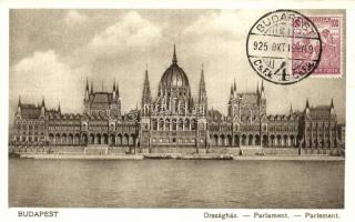 Budapest - 5 db régi városlépes lap: országház, Halászbástya, Vajdahunyad vára, látkép, jó minőségű