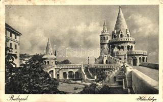 Budapest - 6 db régi városlépes lap: Gellért fürdő, Széchenyi fürdő, Halászbástya, színház, vegyes m...