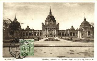 Budapest - 6 db régi városlépes lap: Gellért fürdő, Széchenyi fürdő, Halászbástya, színház, vegyes m...