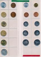 Vegyes: Albánia / Dánia / Hollandia / Portugália / Zöld-foki-szigetek 69db vegyes fémpénz berakólapo...
