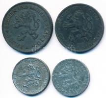 Német 3. Birodalom/Cseh-Morva Protektorátus 1940-1943. 10h (2x) + 50h + 1K T:2-,3
German Third Reich...