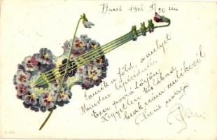 Flower violin litho (EK)