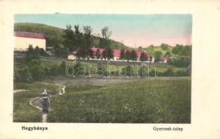 Hegybánya, Gyermek telep, Weisz József kiadása / children´s camp