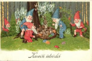 Easter, dwarves with rabbits (EK)