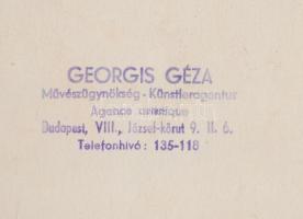 cca 1930-1940 Mlle. Jenny Jongleuse, zsonglőr, Georgis Géza Művészügynökség, pecséttel jelzett, feli...