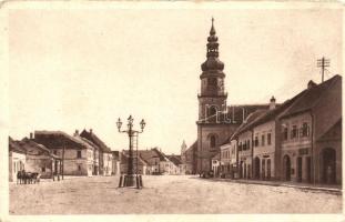 Modor, Római katolikus templom / Roman catholic church, square (fa)