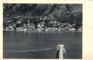 Kotor, Kattaro; bay 'Crociere 1934 XII', Italia Flotte Riunite, MN Oceania on the backside (Rb)