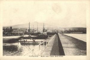 Catania, Molo, Etna, steamships