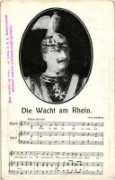 'Der Wacht am Rhein' Kaiser Wilhelm II, sheet music (r)