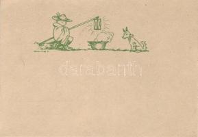 Cserkészlap csapatbélyegzővel s: Márton