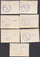 1944 7 db hadihajókról készült fotó, hátoldalon német birodalmi pecséttel, dátummal, némelyik kép sa...