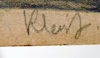 Klein jelzéssel: Szénagyütők. Grafit, papír, 17×23 cm