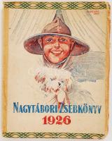 Schrank Endre-Sztirlich Pál(szerk.): Nagytábori zsebkönyv. Bp., 1926, Nemzeti Nagytábor Kiadása. Kiadói papírkötés, kopottas állapotban.