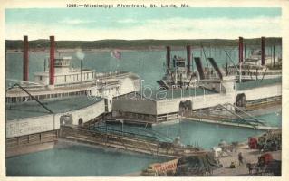 St. Louis, Mississippi Riverfront, steamships (b)