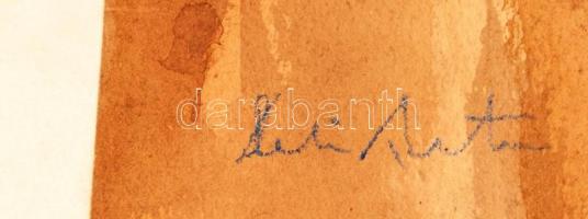 Deli jelzéssel: Nevetgélő. Akvarell, papír, 42×30 cm