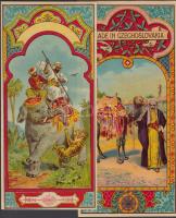 3 db litho gyarmatáru címke, 12x25 cm / 3 litho labels