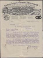 1933 Bp., Hofherr-Schrantz-Clayton-Shuttleworth R.T. levele díszes fejléces papíron