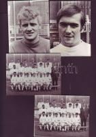 1969 16 db fotó a Leeds United footballclub játékosairól + mecss-közvetítéshez jegyzet