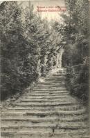 Balatonszemes-fürdő - 4 db városképes lap: vasútállomás, sétány, Templom-tér, nyaralók