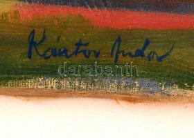 Kántor jelzéssel: Domboldal. Olaj, vászon, 49×59 cm cm