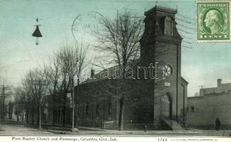 Columbia City, First Baptiste church and Parsonage (EB)