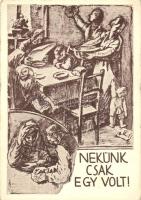 Nekünk csak egy volt! A Magyar Szülők Szövetsége nemzetvédelmi mozgalma az egyke ellen. / propaganda against the single child (EK)