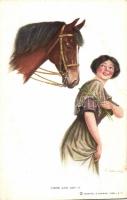 'Gyere és vedd el', Reinthal & Newman No. 186. s: R. D. Wallace, Come and get it / Lady with horse, Reinthal & Newman No. 186. s: R. D. Wallace