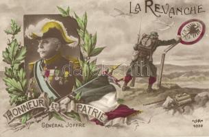 La Revanche; Honneur et Patrie. General Joffre / French patriotic propaganda