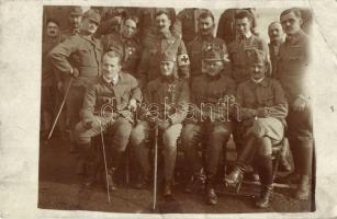 Military WWI, Red Cross soldiers, group photo (small tear)