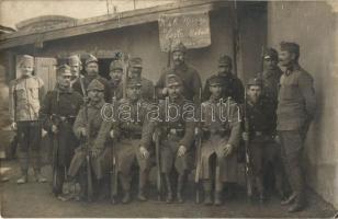 Military WWI, Hungarian soldiers, Merész Ferenc, group photo