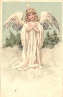 1899 Angel, Meissner & Buch Künstlerpostkarte Serie 1017. litho