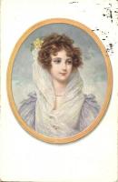 Lady in frame, T.S.N. Serie 338. 4. Dess., Hölgy, T.S.N. Serie 338. 4. Dess.