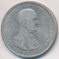 1930. 5P Ag "Horthy jobbra" T:3
Adamo P8
