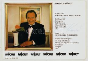 Korda György és Berkes Mária dedikált fotója