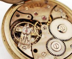 Doxa másodperc mutatós antik zsebóra, repedezett számlap,egy mutató hiányzik,  működik, fém, d:5 cm ...