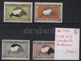 1920 4db klf irredenta levélzáró