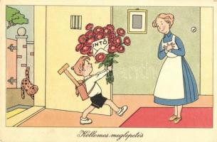 38 db VEGYES használatlan humoros grafikai lap / 38 mixed unused humorous graphic card