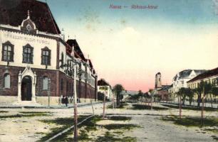 Kassa, Rákóczi körút, Magyar királyi állami polgári fiú iskola / street, boy school (EK)