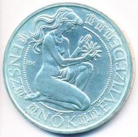 1984. 500Ft Ag "Nők évtizede" műbőr tokban, tanúsítvánnyal T:BU