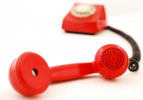 Retró MM telefon, jó állapotban, 20×23 cm