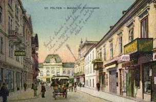 Sankt Pölten, Bahnhof, Kremsergasse, Apotheke / railway station, street, pharmacy, shops