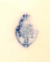 Zsolnay fedeles patika edény, jelzett, hibátlan, koszos, m:16 cm