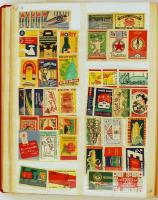 cca 1950-1970 Több ezer darabos gyufacímke-gyűjtemény nagyrészt magyar, kisebb részt külföldi (angol...