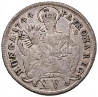 1744KB XVKr Ag "Mária Terézia" Körmöcbánya (6.14g) T:3
Hungary 1744KB 15 Kreuzer Ag "...