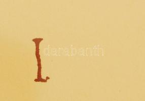 Ámos Imre (1907-1944): Zsidó ünnepek. Szita (utánnyomás), papír, jelzett a szitán, üvegezett keretbe...