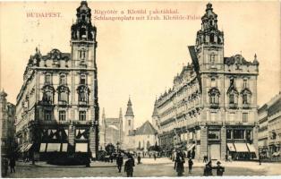 Budapest V. Kígyó tér, Klotild-paloták, Zwieback és Kajdacsy üzlete