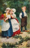 Ein Geheimnis / Dutch folklore, children, Dess. 1034.