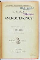 TÓTH Béla: A magyar anekdotakincs III. kötet
Gyűjtötte és magyarázza: -- /Thesaurus anecdoton hungar...