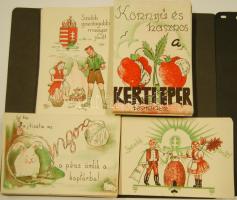 267 db diákkaptár propaganda képeslap (4 féle)