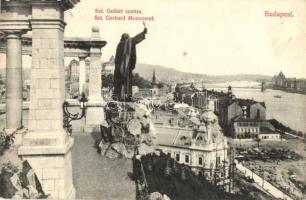 Budapest I. Szent Gellért szobor, kiadja Divald Károly (fl)